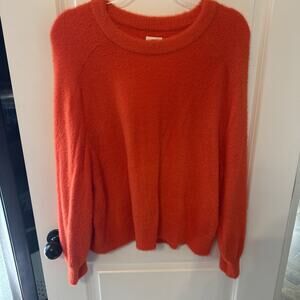 Women’s Aerie Sweatshirt Soft Nylon Size Medium Orange
